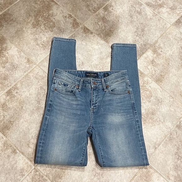 Lucky Brand Ava Ankle Mid Rise Skinny Jeans Light Wash Size 0 Stretch Pockets - Picture 9 of 11
